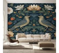 Générique Papier Peint Panoramique William Morris, Papier Peint Voleur de Fraises Fond pour Chambre Wallpaper, Fresque Murale pour Salon Salle Deco Murale, 100x70cm D&O157