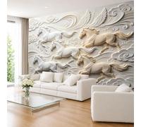 Générique Papier Peint Photo Représentant Un Cheval Symbole De Victoire et De Prospérité 600 × 420 cm (L × H) Intissé pour Salon Chambre Ou Fond Tv.