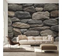 Générique Papier Peint Pierre Papier Peint Panoramique Brique Rustique Papiers Peints Intissé Fresque Murale, Decoration Chambre Salon Wallpaper, 100 x 70 cm MX&26