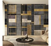 Générique Papier Peint Piet Mondrian, Motif Papier Peint Intissé Panoramique Géométrique Abstrait 400x280 Wallpaper Pour Salon Chambre Deco Murale W48