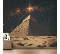Générique Papier Peint Pyramide Papier Peint Panoramique égypte Ciel étoilé Papiers Peints Intissé Fresque Murale, Decoration Chambre Salon Wallpaper, 366 x 254 cm OM&5