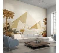 Générique Papier Peint Pyramide Papier Peint Panoramique égypte Paysage égyptien Ancien Papiers Peints Intissé Fresque Murale, Decoration Chambre Salon, 150 x 105 cm 3I&XA
