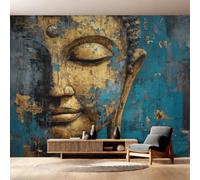 Générique Papier Peint Statue de Bouddha, Intissé Murale 250x175cm | Papier Peint Panoramique Bouddha Peinture à l'huile, Chambre Wallpaper, Fresque, Salon Deco D&p2