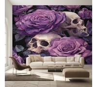 Générique Papier Peint Tête de Mort Gothique Intissé, 250 x 175 (L x H)