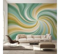 Générique Papier Peint Tourbillon Abstrait, Motif Papier Peint Intissé Panoramique Illusion Optique 250x175 Wallpaper Pour Salon Chambre Deco Murale W&65