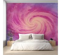 Générique Papier Peint Tourbillon Rose 310X250cm, Papier Peint Intissé Vortex Abstrait Modern Salon Chambre Panoramique Decoration, Fresque Murale Décoration Murale D22