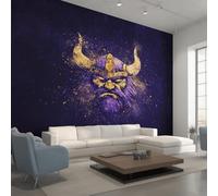 Générique Papier Peint Viking, Motif Papier Peint Intissé Panoramique Guerrier Mythologie Nordique 150x105 Wallpaper Pour Salon Chambre Deco Murale W&86