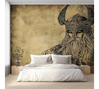 Générique Papier Peint Viking, Motif Papier Peint Intissé Panoramique Mythologie Nordique Guerrier 280x200 Wallpaper Pour Salon Chambre Deco Murale W&68