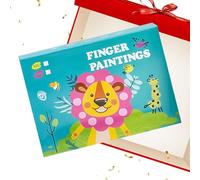 Générique Papier Peinture,Fournitures Créatives Lavables 12 Couleurs - Papier Peinture aux Doigts | pour et Garçons Maison École Salle de Classe Voyage Intérieur