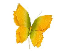 Générique Papillon Artificiel Décoration Murale Faux Ornement Accessoire Photo Décor de Scène Grand Embellissement En Papier avec Couleurs Magiques Adapté pour, Jaune