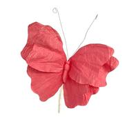 Générique Papillon Artificiel Décoration Murale Faux Ornement Accessoire Photo Décor de Scène Grand Embellissement En Papier avec Couleurs Magiques Adapté pour, Rose