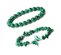 Générique papillon en accrocheur pour les yeux, chaîne de poignet papillon unique avec perles en pierre naturelle pour amoureux de la mode, de perles robuste