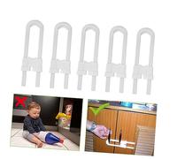 Générique Paquet 4 Verrou Serrures D'armoires Multifonctionnelles Sécurités Enfants Pour Armoires Et Tiroirs Serrure D'armoire à Tiroirs Support De Téléphone De Table Pêne Dormant Blanche
