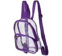 Générique Paquet à Dos Transparent Design Transparent et Léger en Pvc Mini Imperméable et Anti-poussière pour Garçon et Filles pour Voyages et Shopping