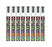 Générique Paquet de 8 stylos marqueurs à craie pour tableau d ' affichage, pointe Fine effaçable à l ' eau de 6 Mm pour les panneaux LED, les panneaux de verre et la messagerie de vente détail