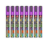 Générique Paquet de 8 stylos marqueurs à craie pour tableau d ' affichage, pointe Fine effaçable à l ' eau de 6 Mm pour les panneaux LED, les panneaux de verre et la messagerie de vente détail