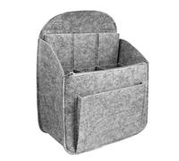 Générique Paquet de Rangement en Feutre Poche Zippée et Compartiment Central, Trousse de Toilette Simple pour Voyage et Téléphone