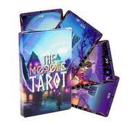 Générique Paquet de Tarot pour Débutants,Esthétique Classique De Collection - Jeu Familial De Cartes Tarot,pour Femmes Garçons Filles Jeunes Adolescents Épouse Mari Fils Fille Famille Amis Collègues