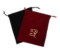 Générique Paquet de Voyage pour Sèche-Cheveux Lot de 2 Pochettes à Cordon en Velours 230X270 MM, Lavables, pour Usage Domestique, Hôtel et Dortoir