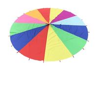 Générique Parachute - Jeu Collectif Volant | 6 Pieds avec 10 Balles | Arc-en- Multicolore Extérieur, Entraînement Ludique Condition Physique Matériel Sportif, Activité Interactive Équipe pour 3-6 an