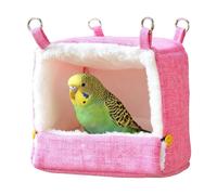 Générique Parakeet Bed,Heated 5 Temperature Hammock | 17x17x21cm Soft Parrot Bed Heating Mat - Windproof for Cockatiels Conures Lovebirds Hamster Conure Cockatoos Home Outdoor Balcony Garden