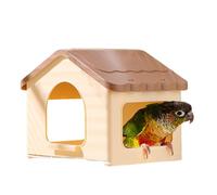 Générique Parakeet Nesting Box - Comfortable Retractable Design with Soft Pad, 3-Way Access Bird Tent, Warm Hideaway Parrot House, Multi-Purpose for Breeding Sleeping Playing Perching