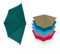 Générique Parapluie D'extérieur À 6 Baleines De Rechange en Tissu De Polyester pour Terrasse, Jardin, Balcon Piscine, Seulement La Toile du Parapluie(Green)