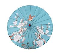 Générique Parapluie Japonais - Parapluie Huilé Artisanal 80 cm Motif Fleur de Prunier | Accessoire de Danse et Cosplay Antiventi pour Femmes et Filles en Soie Faite à la Main
