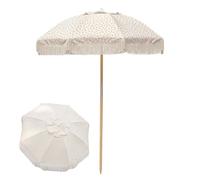 Générique Parasol À Franges Inclinable, Parasol De Terrasse avec 8 Baleines Solides en Fibre De Verre, 1,80m Style Bohème, Protection UV Imperméable pour Piscine Jardin