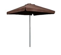 Générique Parasol Carré 200cm, Parapluie de Table d'Extérieur à 8 Baleines, Protection UV pour Jardin Plage Camping Terrasse(Brown)