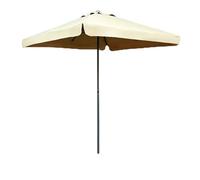 Générique Parasol Carré 200cm, Parapluie de Table d'Extérieur à 8 Baleines, Protection UV pour Jardin Plage Camping Terrasse(Blanc)