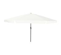 Générique Parasol de Jardin ø395x245 cm Blanc Sable,Parasols & voiles d'ombrage,9.05KG-42003636