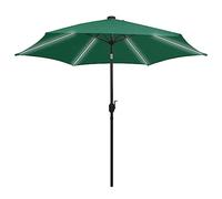 Générique Parasol de Jardin avec lumières LED et mât en Aluminium Vert,Parasols & voiles d'ombrage,4.95KG-47360