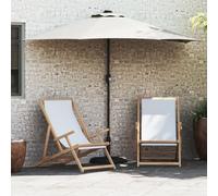 Générique Parasol de Jardin Demi avec Poteau en Aluminium Couleur Sable de 294 cm,Parasols & voiles d'ombrage,4.3KG-42003267