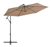 Générique Parasol de Jardin en Porte-à-Faux et Poteau en Aluminium Taupe,Maison & Jardin,Pelouses & Jardins,Vie en extérieur,Parasols & voiles d'ombrage,Taupe,14.35 KG,44510
