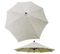 Générique Parasol De Jardin Exterieur 2m/2.3m/2.7m/3m, 6/8 Baleines Terrasse Auvent De Remplacement, Parasol Plage Housse De Rechange pour Balcon, Cour, Piscine, Marché(Beige,2.30m/7.5ft-8ribs)