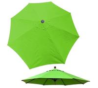 Générique Parasol De Jardin Exterieur 2m/2.3m/2.7m/3m, 6/8 Baleines Terrasse Auvent De Remplacement, Parasol Plage Housse De Rechange pour Balcon, Cour, Piscine, Marché(Vert Herbe,2.30m/7.5ft-8ribs)