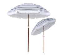 Générique Parasol De Plage 180 Cm, Parasol De Jardin Bohème Portable À Franges avec Sac De Transport, Imperméable Et Résistant Aux UV, Protection UPF 50+(A)