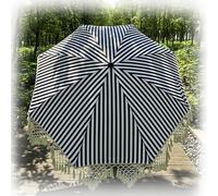 Générique Parasol De Plage 200cm avec Pampilles Parasol De Jardin Style Bohème Parasol D’extérieur Inclinable Design Inclinable Base Non Incluse pour Pelouses Et Piscines(Black A)