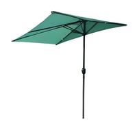 Générique Parasol Demi-Balcon À Manivelle, Parasol Rectangulaire D'extérieur, Imperméable Et Anti-UV, pour Mur, Appartement, Terrasse, Porche, Jardin - 125 × 245 Cm(Green)