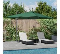 Générique Parasol déporté Roma avec LEDs Vert 352x251x265 cm en Aluminium,Maison & Jardin,Pelouses & Jardins,Vie en extérieur,Parasols & voiles d'ombrage,Vert,25.16 KG,42003328