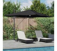 Générique Parasol Roma à Bras Déporté Noir, Noir 352 x 251 x 265 cm,Maison & Jardin, Pelouses & Jardins, Vie en extérieur, Parasols & voiles d'ombrage, Noir (Poids 23.46KG)
