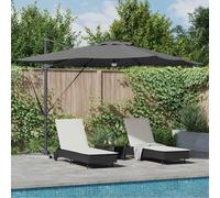 Générique Parasol Roma Anthracite 286 x 285 x 270 cm Aluminium, Polyester,Maison & Jardin,Pelouses & Jardins,Vie en extérieur,Parasols & voiles d'ombrage,Anthracite,23.13 KG,42003353