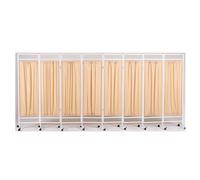 Générique Paravent médical de 1,8 m, écran de confidentialité Mobile de 3 à 8 Panneaux, cloison de séparation Pliable avec roulettes pour Salons de beauté, cliniques et Bureaux (Jaune, 8 pan