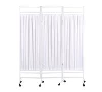Générique Paravent médical de 1,8 m, écran de confidentialité Mobile de 3 à 8 Panneaux, cloison de séparation Pliable avec roulettes pour Salons de beauté, cliniques et Bureaux (Blanc, 3 pan