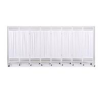 Générique Paravent médical de 1,8 m, écran de confidentialité Mobile de 3 à 8 Panneaux, cloison de séparation Pliable avec roulettes pour Salons de beauté, cliniques et Bureaux (Blanc, 8 pan