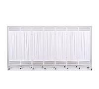 Générique Paravent médical de 1,8 m, écran de confidentialité Mobile de 3 à 8 Panneaux, cloison de séparation Pliable avec roulettes pour Salons de beauté, cliniques et Bureaux (Blanc, 7 pan