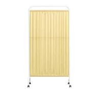 Générique Paravent médical Mobile de séparation de pièces, Panneau Pliable autoportant, cloison médicale temporaire Pliable de 1,8 m de Haut, cloison de Porte sur Pied(Yellow)