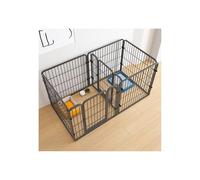 Générique Parc à Chiots Pliable et Ultra-résistant - Enclos Portable d'intérieur/extérieur pour Chiots, détachable 120 x 60 x 60 cm, Noir - Idéal pour Jouer et éduquer en Toute sécurité