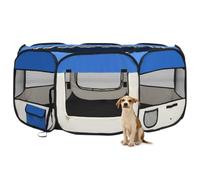 Générique Parc Pliable pour Chien avec Sac de Transport Bleu 145x145x61cm,Articles pour Animaux,Articles pour Animaux de Compagnie,Accessoires pour Chiens,Bleu,2.7 KG,171016
